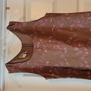 Sleeveless Aline linen dress